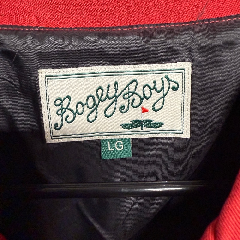 Bogey Boys mens Animal Spot  Cheetah Zip Jacket in Cheetah/Red Size Large - Picture 8 of 10